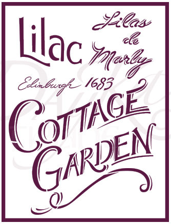 Plantilla de Stencil – Cottage Garden - 21x30cm – Dayka