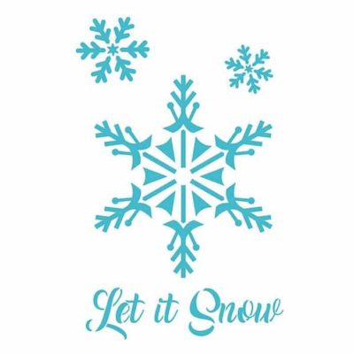 Plantilla de Stencil – Let it snow - 20x28,5cm – Artis Decor
